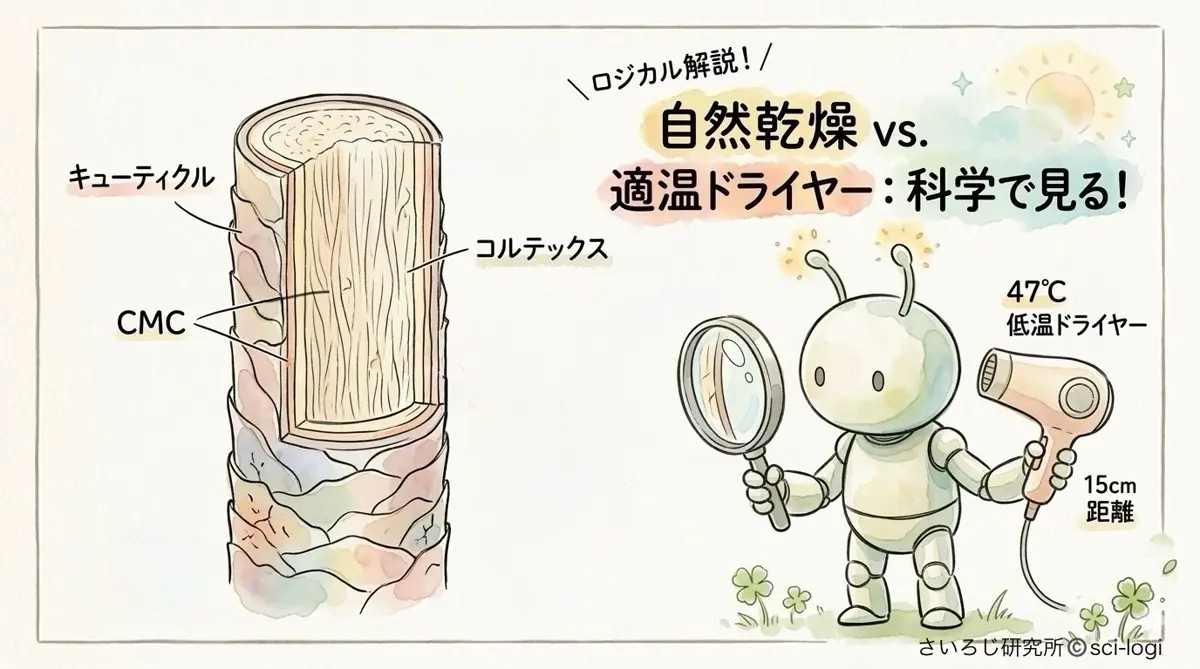 自然乾燥vsドライヤー:科学で読み解く